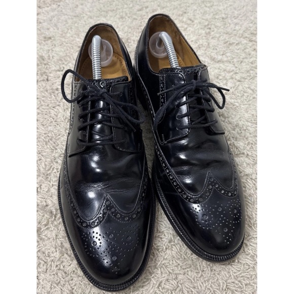 Cole Haan Black Leather Oxford Wingtip Lace Up Dress Shoes Mens 10M Career Work main image 10